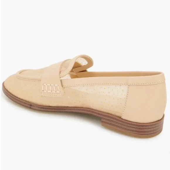 REACTION KENNETH COLE Mesh Penny Loafers in Almond Sparkle 7.5 - Picture 2 of 8